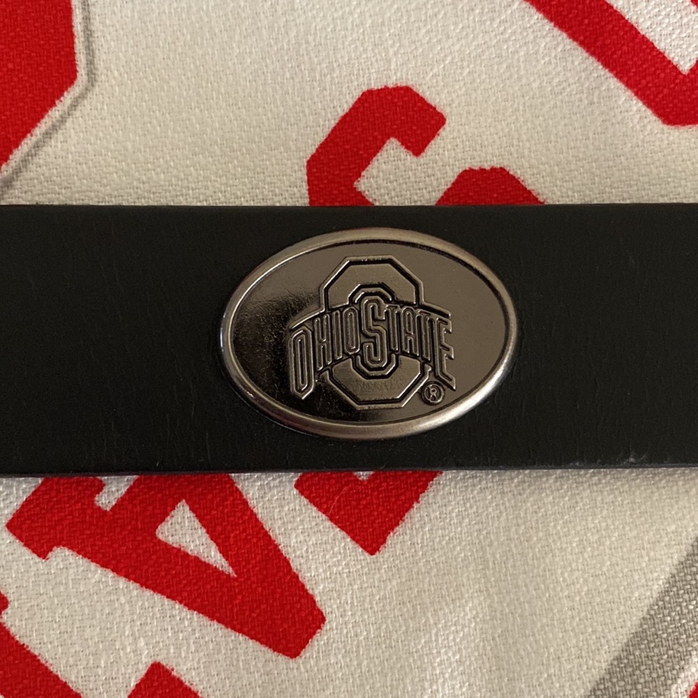 Ohio State Buckeyes Leather Belt. Size 36.